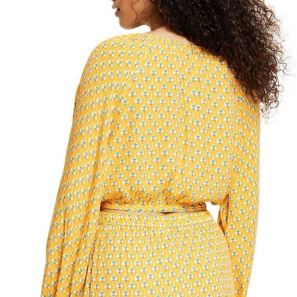 NWT RHODE Dainty Lotus Print Wrap Top and Midi Skirt Set Size Small - Picture 5 of 11